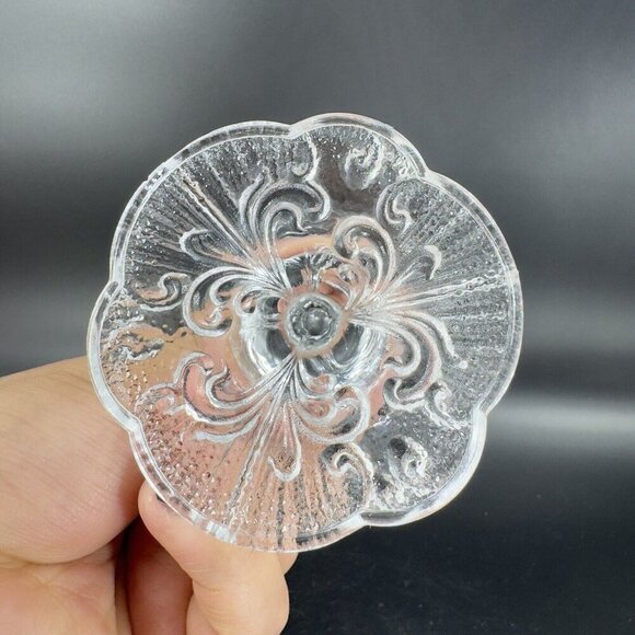 Rosenthal Monbijou Classic Rose Drinking Clear Crystal Water Goblet Glass Set 2 - Picture 10 of 11